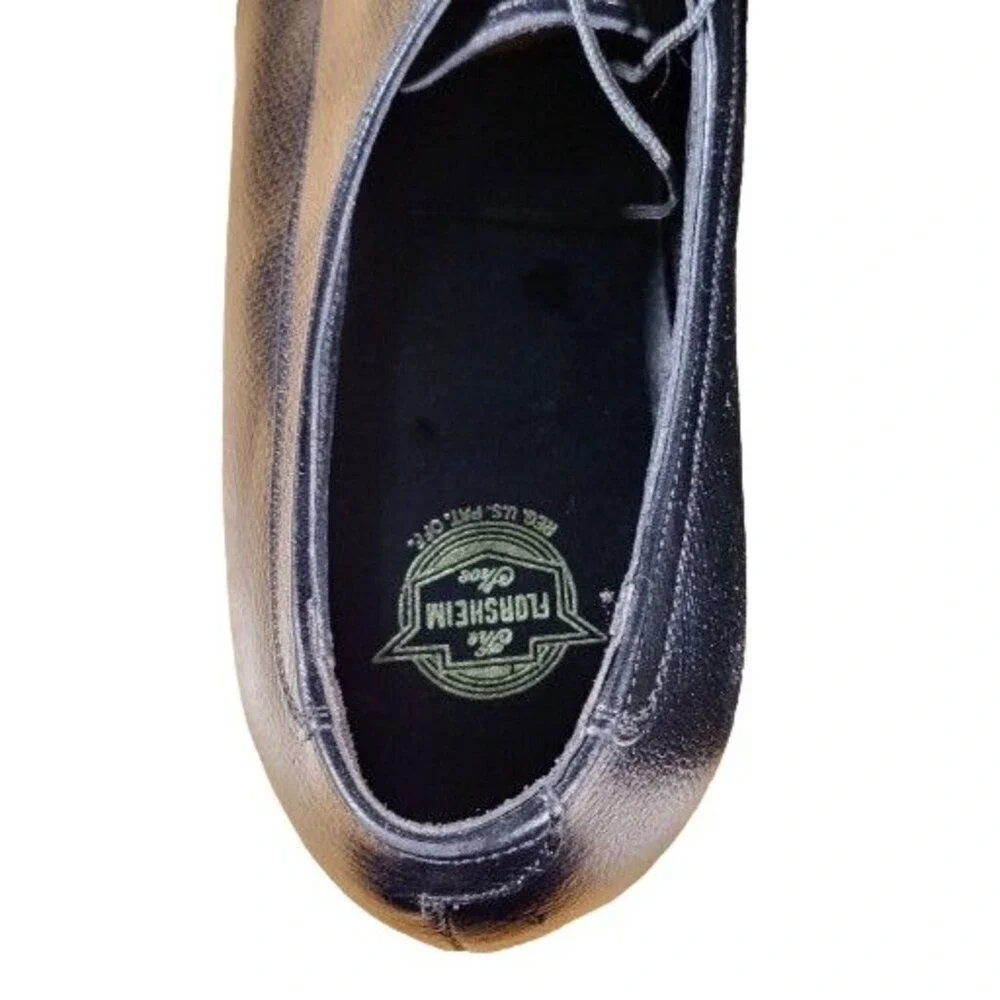 Florsheim Cap Toe Oxford Shoes Men 11 D Black Leather Dress Lace Up Classic Work